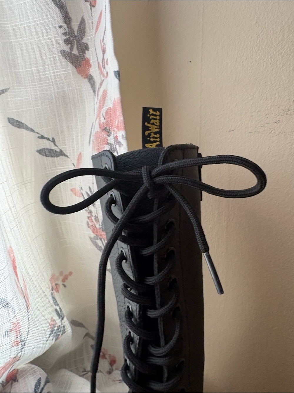 Dr. Martens 10-Eye Black Leather Combat Boots - Picture 4 of 12